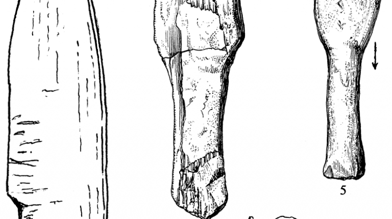 Blunt projectile with tang (after Klíma 1983)