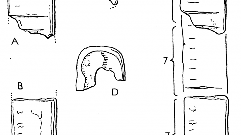 Counting stick (after Klíma 1983)
