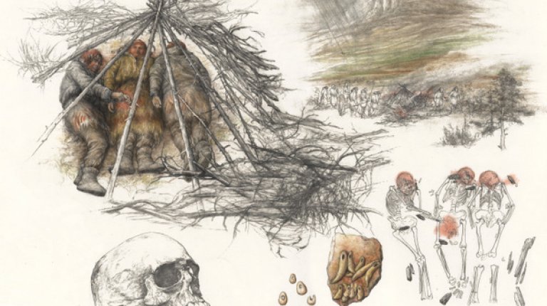 Triple Grave (drawing P. Dvorský)