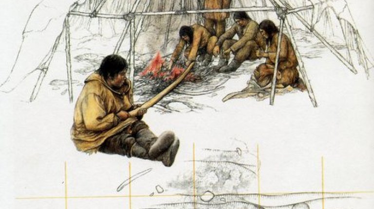 Reconstruktion of dwelling (drawing P. Dvorský)