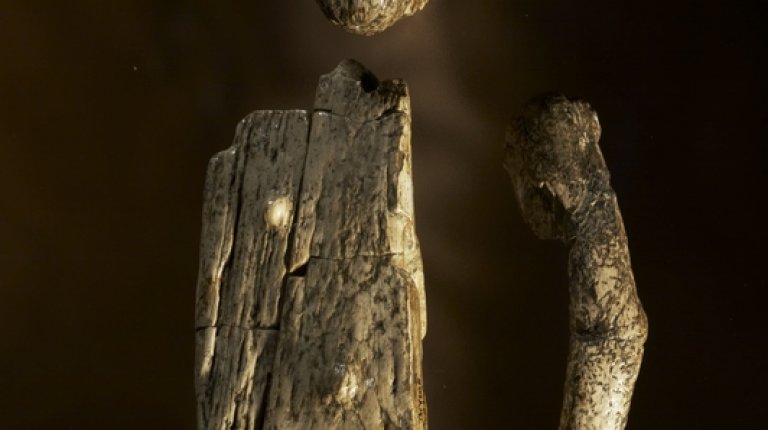 10.1 Carving of male figure assembled as a puppet